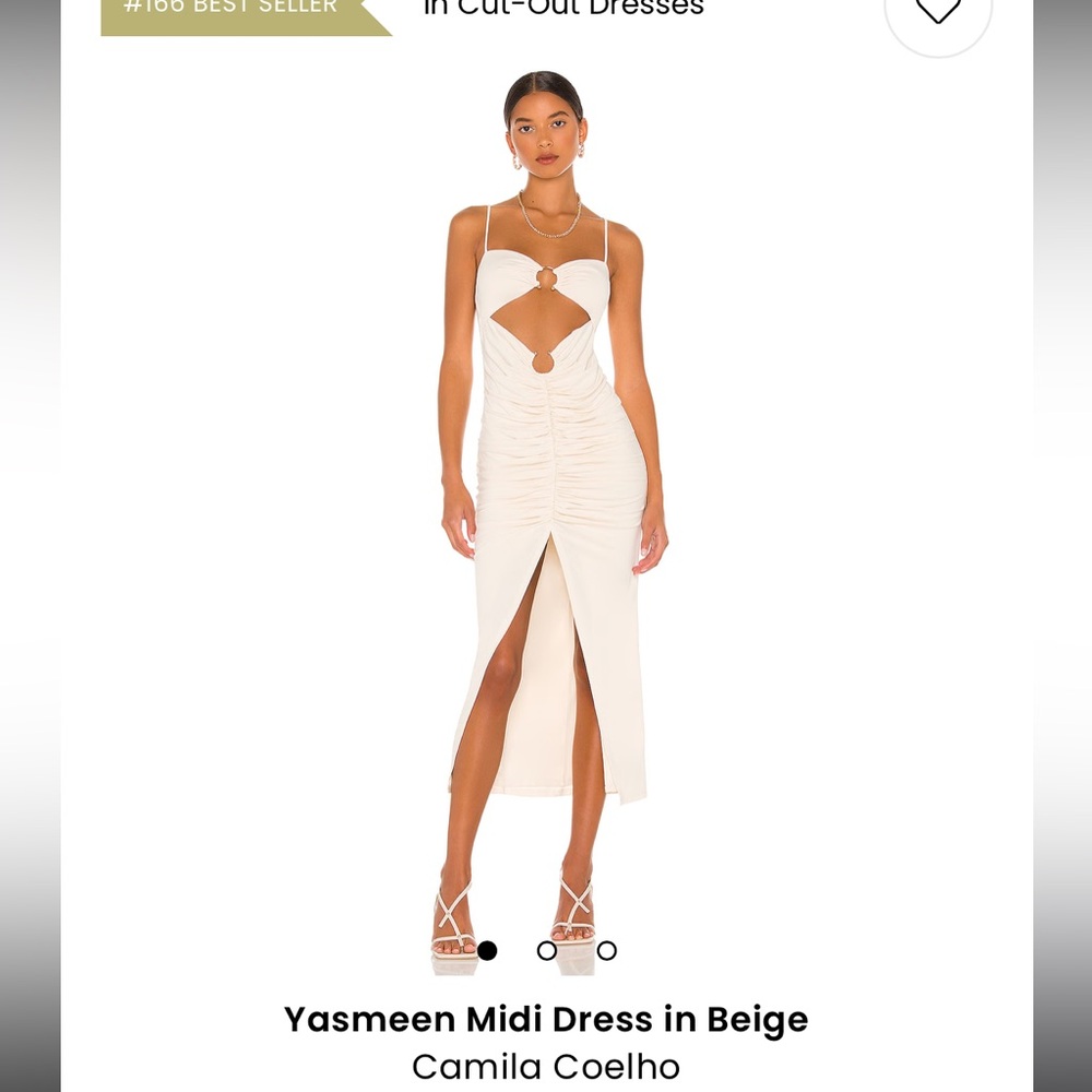 Yasmeen Midi Dress in Beige - Camila Coelho, PERFECT for Bach